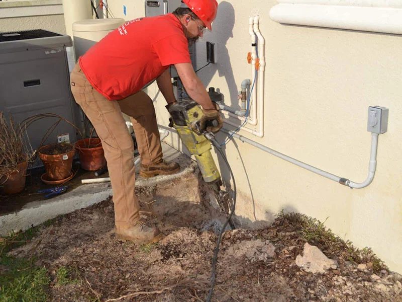 Concrete Slab Foundation Repair in Fellsmere, FL